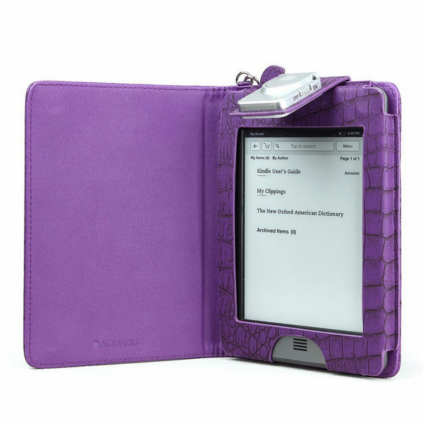Aquarius BL-LC-KINDLE-PURPLE Folio Purple e-book reader case