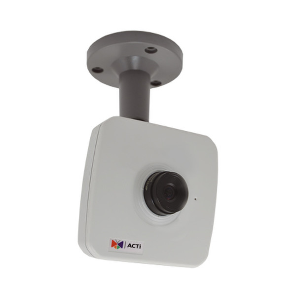 ACTi E12 IP security camera Innenraum Kubus Grau, Weiß Sicherheitskamera