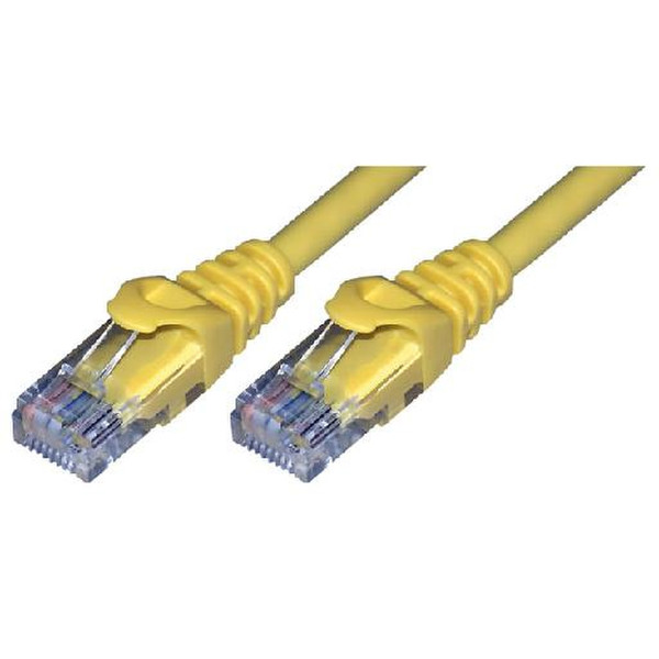MCL 0.5m Cat6 U/UTP 0.5м Cat6 U/UTP (UTP) Желтый сетевой кабель