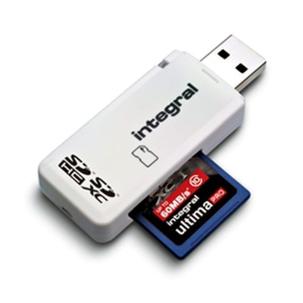 Integral INCRSDNRP USB 2.0 Белый устройство для чтения карт флэш-памяти