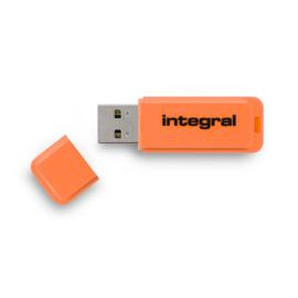 Integral Neon 64GB 64ГБ USB 2.0 Оранжевый USB флеш накопитель