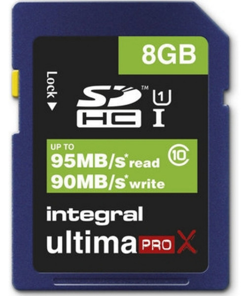 Integral SDHC 8GB 8GB SDHC UHS-I Class 10 memory card
