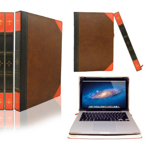 KHOMO MACBOOK13-BOOK 13Zoll Cover case Braun, Mehrfarben Notebooktasche