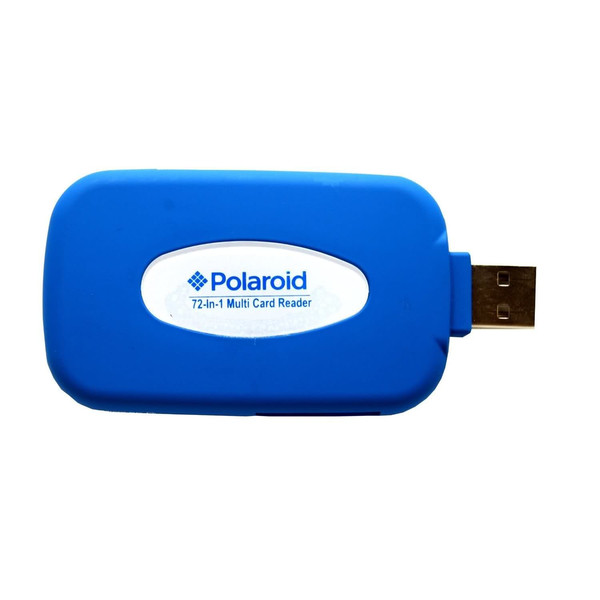 Polaroid Rubberized USB 2.0 Синий устройство для чтения карт флэш-памяти