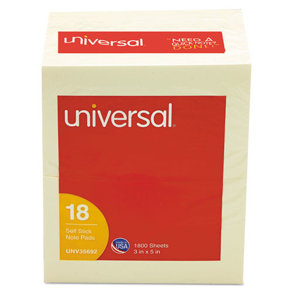 Universal UNV35692 самоклеющаяся бумага для заметок