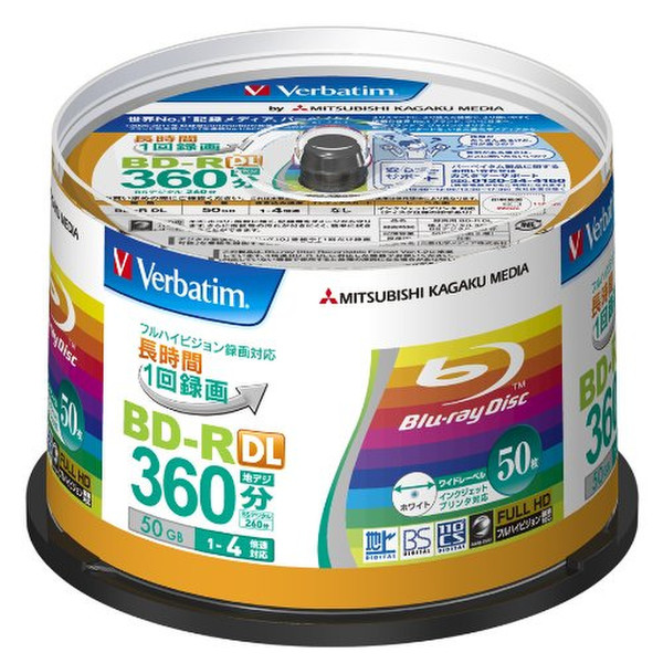 Verbatim VBR260YP50V1 50GB BD-R DL Leere Blu-Ray Disc