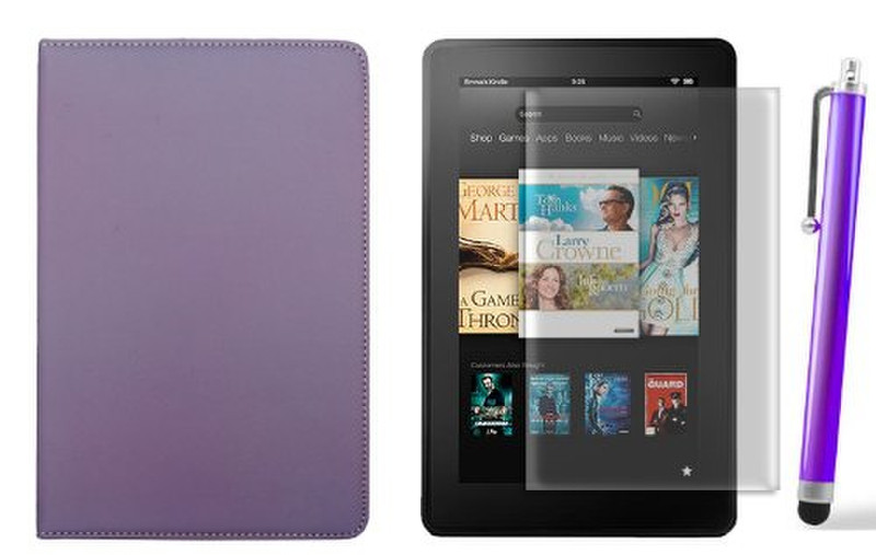 Aquarius WCKINFIRFC2PU Flip Purple e-book reader case