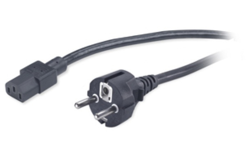 APC 3446-1M 1m C13 coupler CEE7/7 Schuko Black power cable
