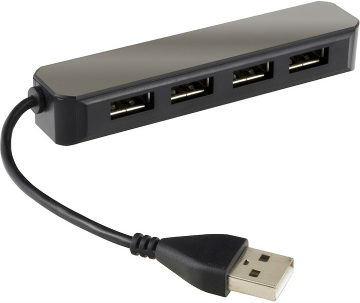 Bigben Interactive USB 2.0 4-Port Hub Черный хаб-разветвитель