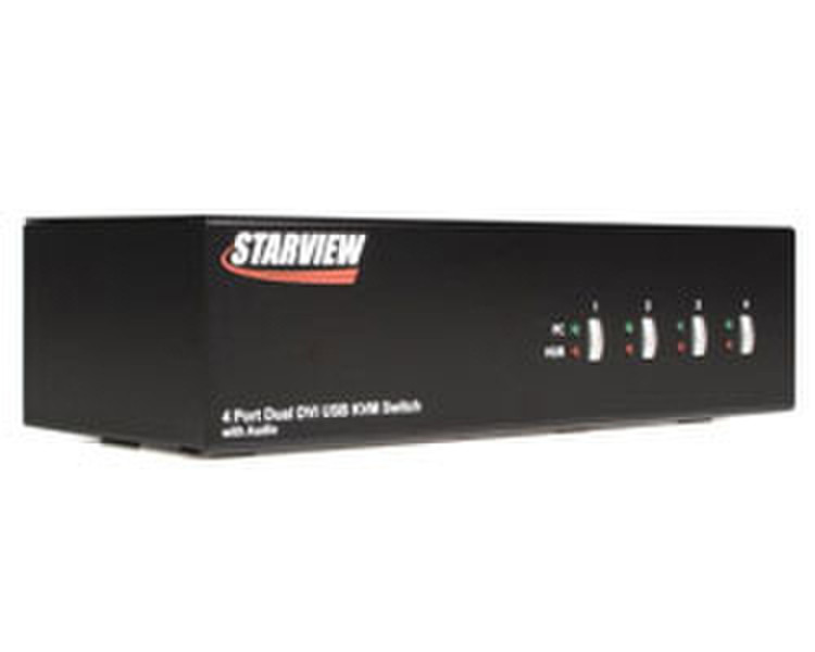 StarTech.com SV431DVIDGB Schwarz Tastatur/Video/Maus (KVM)-Switch