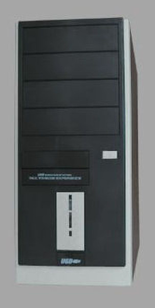 Eurocase ML 5470 CAZODO 400W Midi-Tower 400Вт Черный, Cеребряный системный блок