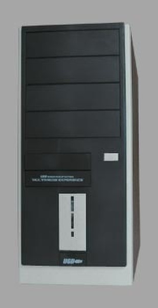 Eurocase ML 5470 CARODO 350W Midi-Tower 350Вт Черный, Cеребряный системный блок