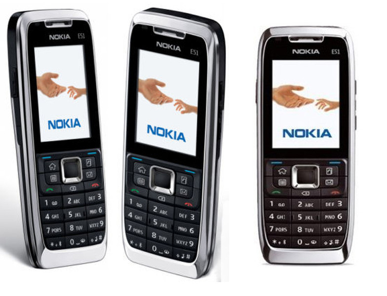 Nokia E51 Silver smartphone