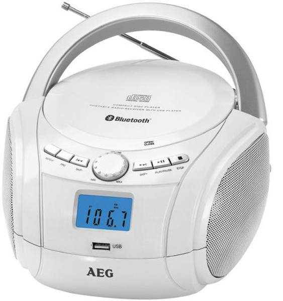 AEG SR 4348 BT Белый CD радио
