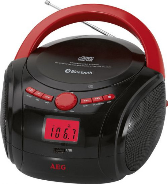 AEG SR 4348 BT Rot CD-Radio