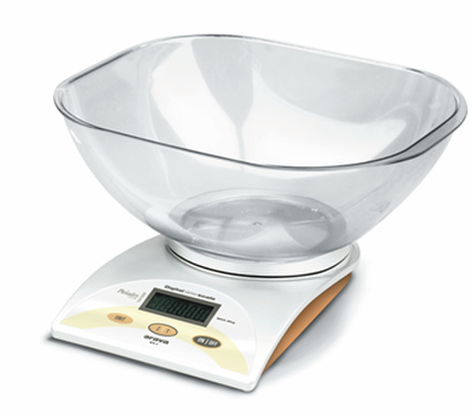 Orava EV-1 Electronic kitchen scale Прозрачный, Белый кухонные весы