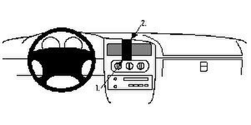 Brodit Oldsmobile Cutlass Supreme 95 - mounting kit