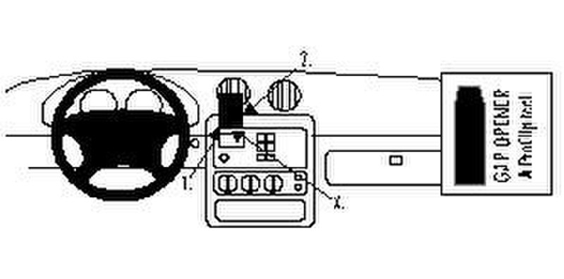 Brodit Pontiac Grand Am 96 - mounting kit