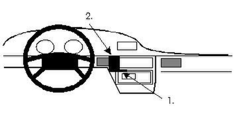 Brodit center mount Pontiac Bonneville 88-92