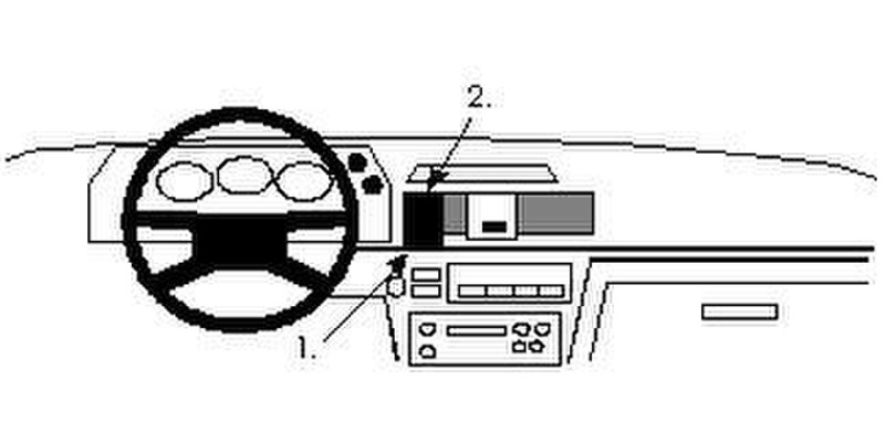 Brodit center mount Honda Legend 88-90