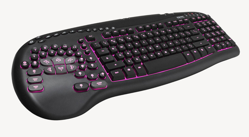 Ideazon Merc Stealth Illuminated Gaming Keyboard USB Black keyboard
