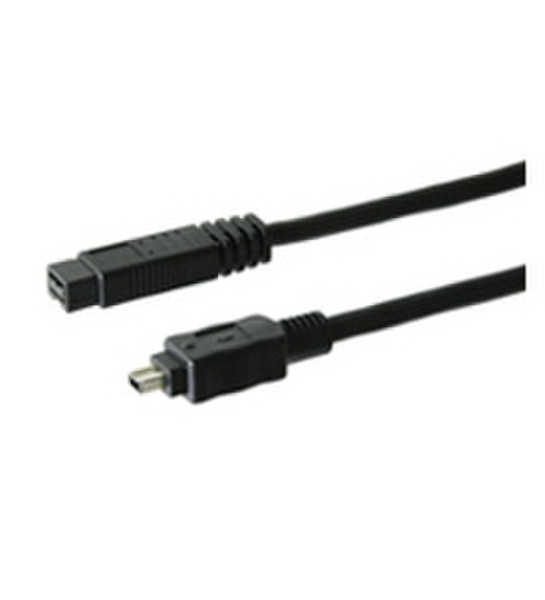 Wentronic CAK IEEE 1394b 9P/4P 3m FIRE WIRE 3м Черный FireWire кабель