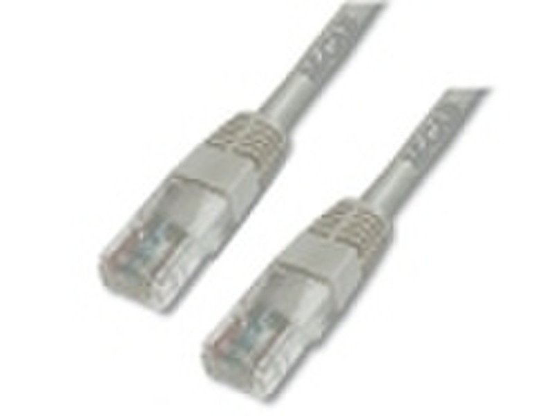 M-Cab Patch cable CAT5E UTP 0.5m grey 0.5m Grau Netzwerkkabel