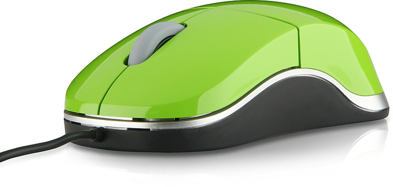 SPEEDLINK Snappy Smart Mobile USB Mouse USB Optisch 800DPI Grün Maus