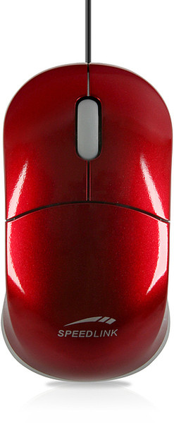 SPEEDLINK Snappy Smart Mobile USB Mouse, red USB Optisch 800DPI Rot Maus