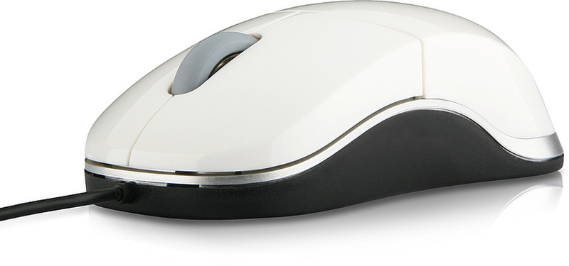 SPEEDLINK Snappy Smart Mobile USB Mouse USB Optisch 800DPI Weiß Maus