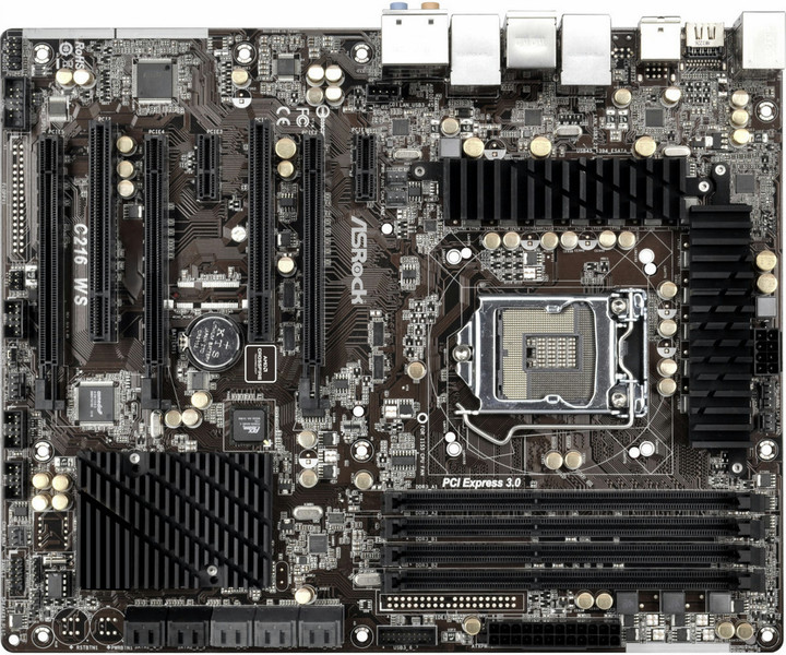 Asrock C216 WS Intel C216 Socket H2 (LGA 1155) ATX Server-/Workstation-Motherboard