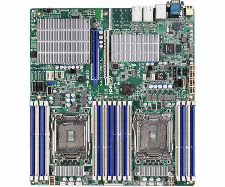 Asrock EP2C602-2T/D16 Intel C602 Socket R (LGA 2011) SSI EEB материнская плата для сервера/рабочей станции