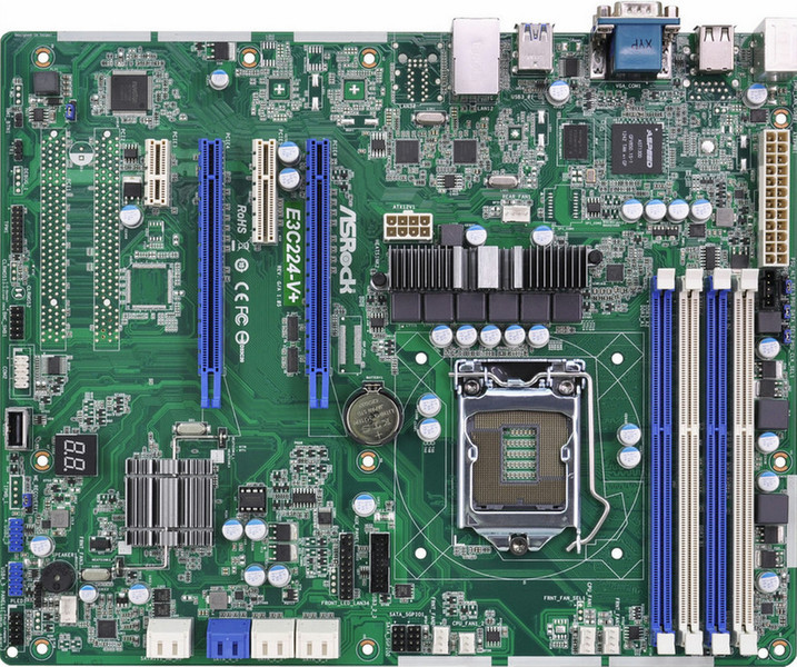 Asrock E3C224-V+ Intel C224 Socket H3 (LGA 1150) ATX материнская плата для сервера/рабочей станции