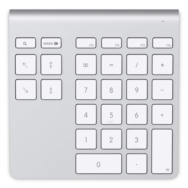 Belkin YourType PC/server Bluetooth Алюминиевый, Белый цифровая клавиатура