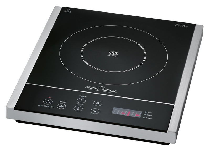 ProfiCook PC-EKI 1034 Tabletop Electric induction Black,Stainless steel