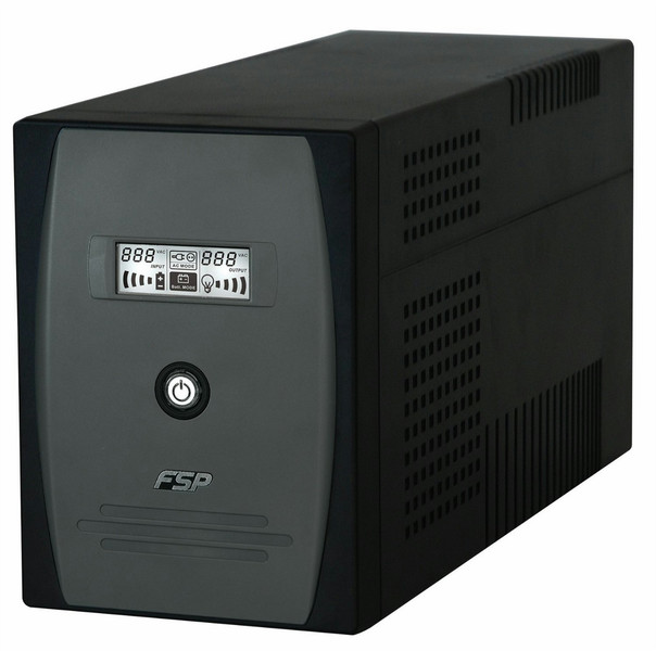 FSP/Fortron EP 2000 Zeile-interaktiv 2000VA 6AC outlet(s) Kompakt Schwarz, Grau Unterbrechungsfreie Stromversorgung (UPS)