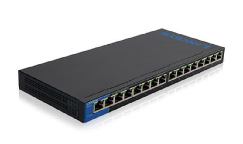 Linksys LGS116 Gigabit Ethernet (10/100/1000) Черный сетевой коммутатор