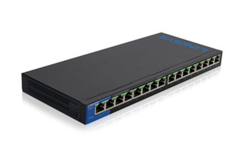 Linksys LGS116P Unmanaged network switch Gigabit Ethernet (10/100/1000) Power over Ethernet (PoE) Черный сетевой коммутатор