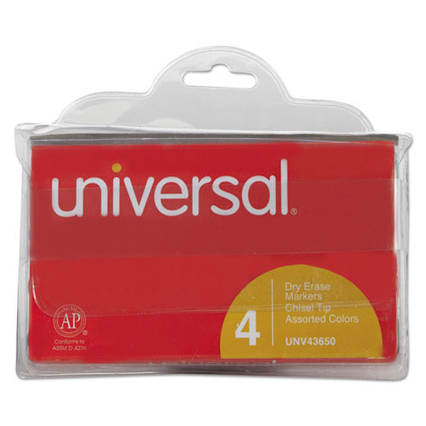 Universal UNV43650 Meißel Schwarz, Blau, Grün, Rot 4Stück(e) Marker