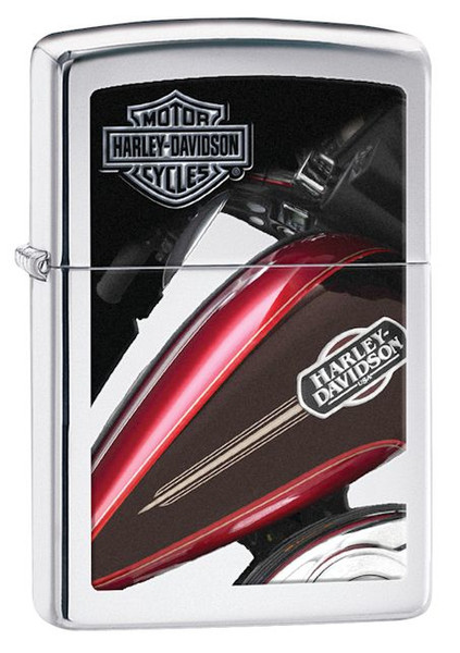 Zippo Harley Davidson Tank Flame kitchen lighter Хром, Разноцветный