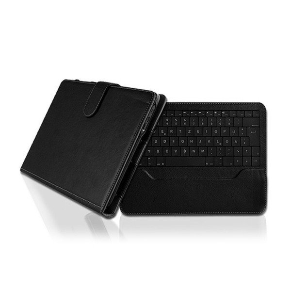 KeySonic KSK-3040 iBT 3.0 Bluetooth QWERTZ Немецкий Черный клавиатура для мобильного устройства