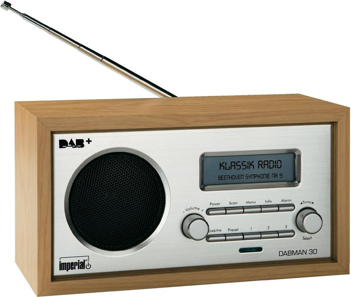 DigitalBox DABMAN 30 Часы Аналоговый Деревянный радиоприемник