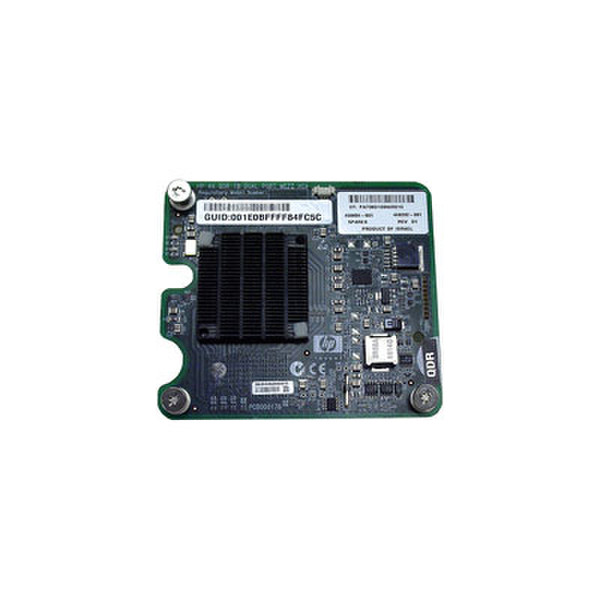 Hewlett Packard Enterprise 4X QDR InfiniBand Dual Port Mezzanine HCA for c-Class BladeSystem networking card