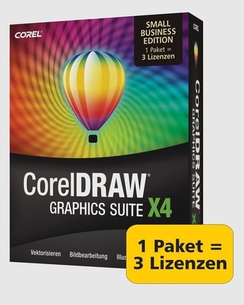 Corel CorelDRAW Graphics Suite X4 Small Business Edition, DE