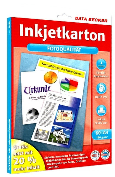 Data Becker INKJET PAPER CRT. MATTE 160GR Matt Druckerpapier