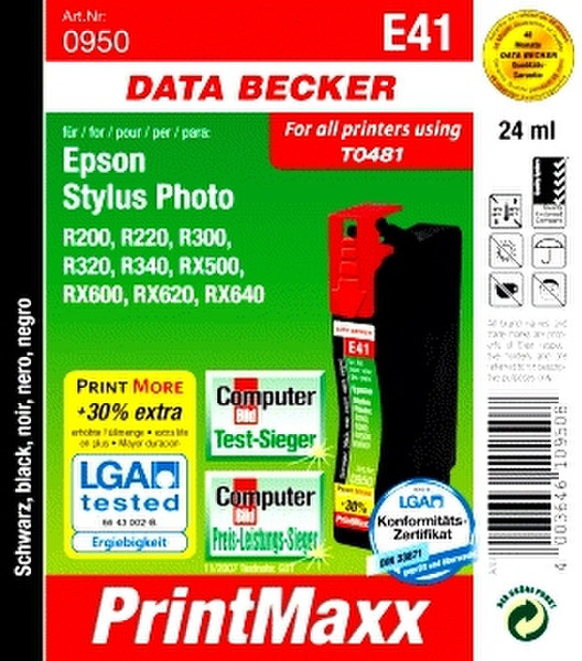 Data Becker E41 (black) Черный струйный картридж
