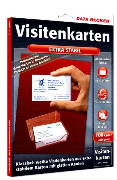 Data Becker Visitenkarten Extra Stabil 100шт визитная карточка