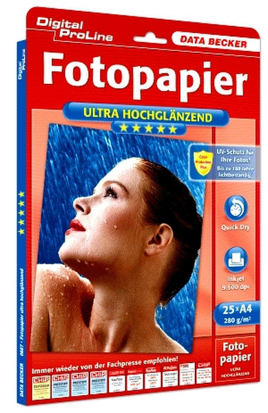 Data Becker Fotopapier Ultra Hochglänzend 280g/m² photo paper