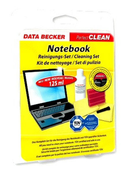 Data Becker Notebook Reinigungs-Set Экраны/пластмассы Equipment cleansing wet & dry cloths