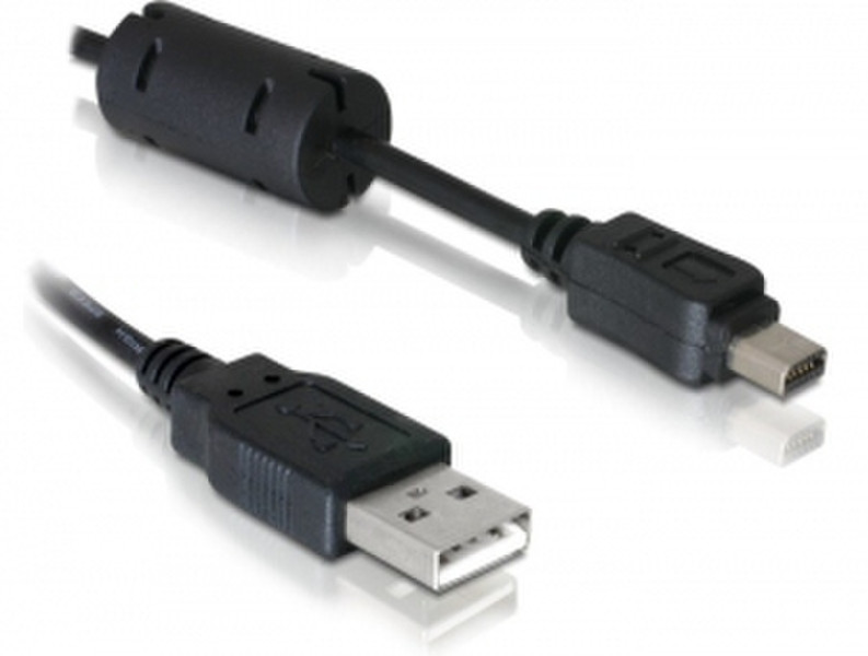 DeLOCK Cable camera Olympus 12-Pin USB 1m 1m USB A Black USB cable